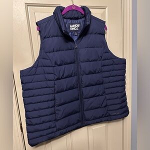 Lands End Down Jacket Vest 1x